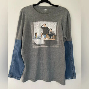 Friends Graphic Tee Long‎ Sleeve Denim Old Navy Collectabilitees